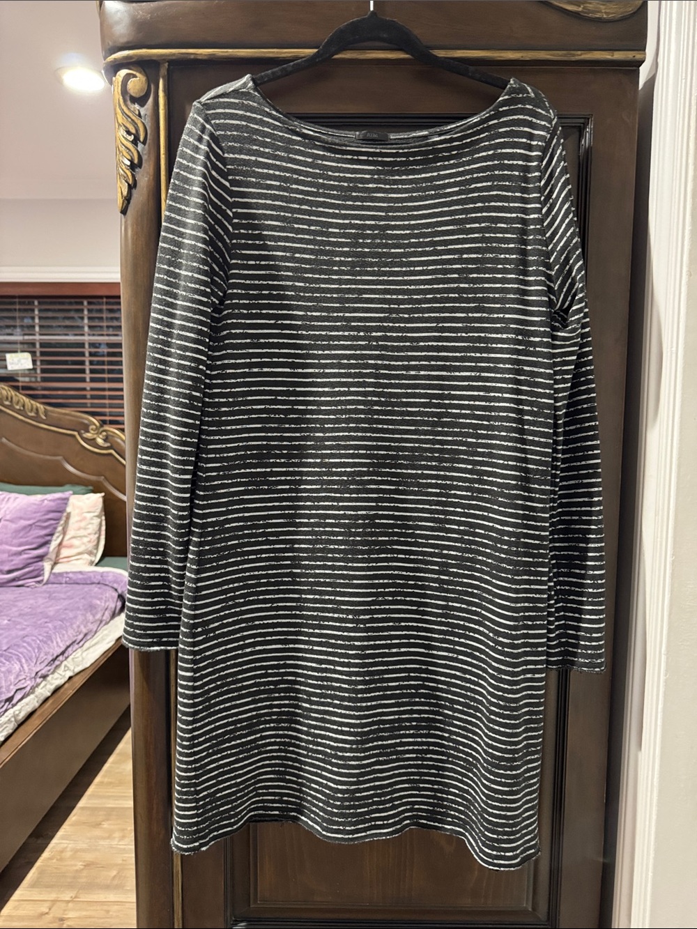 ATM Anthony Thomas Melillo women Dark Charcoal Crewneck  dress size l